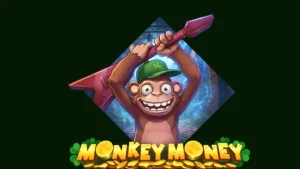 O macaco aventureiro explorando uma masmorra colorida em Monkey Money